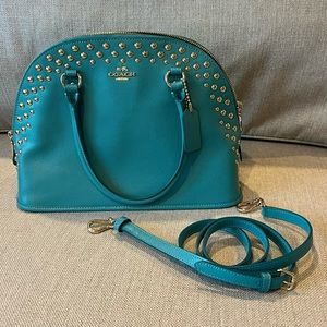 Coach Cora studded satchel